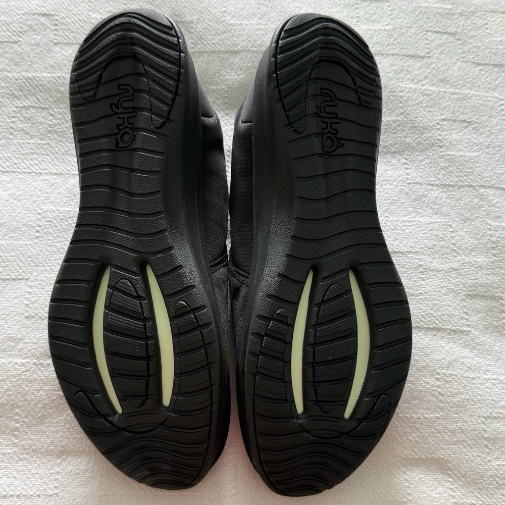 Ryka NEW Revive Washable Recovery Slip-Ons Sz 12W Black Flats Rubber Sole - Picture 4 of 7